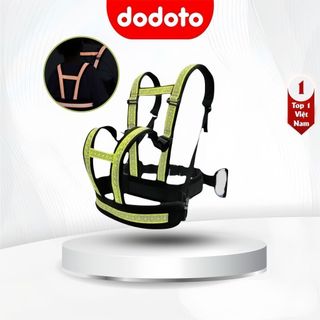Đai xe máy an toàn cho bé dodoto đai bản to cho bé 3-15 tuổi, đai lưng vai và ngực cao cấp thoáng khí