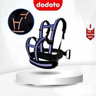 Đai xe máy an toàn cho bé và người lớn Dodoto có dải phản quang ban đêm cao cấp an toàn, thoáng khí