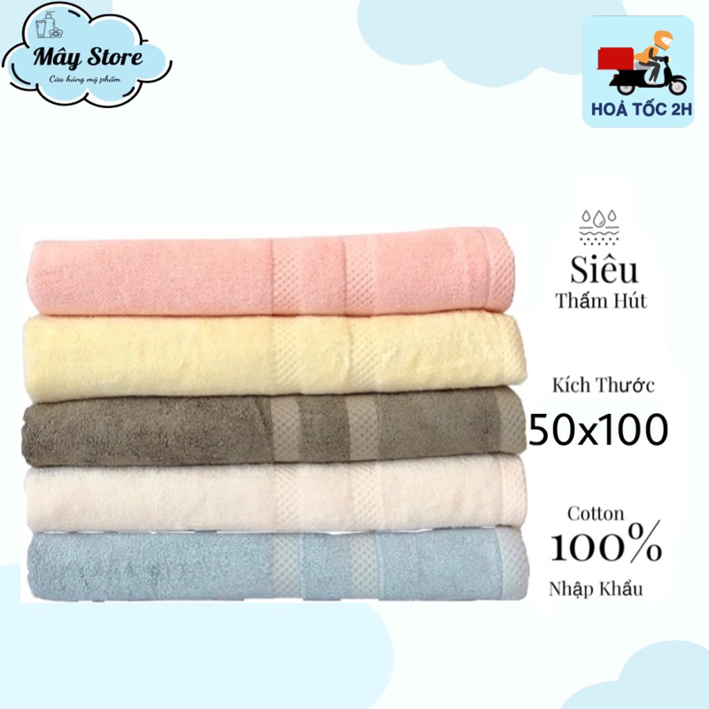 Khăn Tắm Cotton Cao Cấp 50*100cm