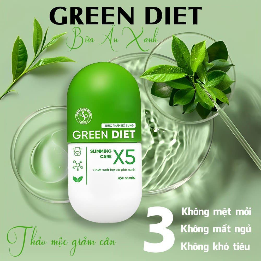 Giảm Cân Slimming Care X5 ❤️ Freeship + QUÀ❤️ viên uống Thảo mộc giảm cân cấp tốc an toàn
