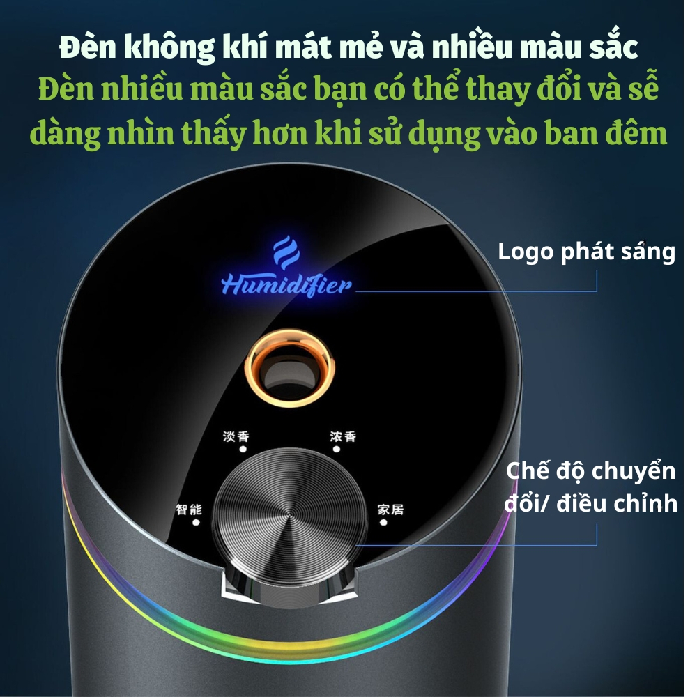 Máy khuếch tán tinh dầu ô tô xe hơi cao cấp, sạc pin, máy xông tinh dầu phun sương khử mùi ô tô, bàn làm việc phòng ngủ | BigBuy360 - bigbuy360.vn