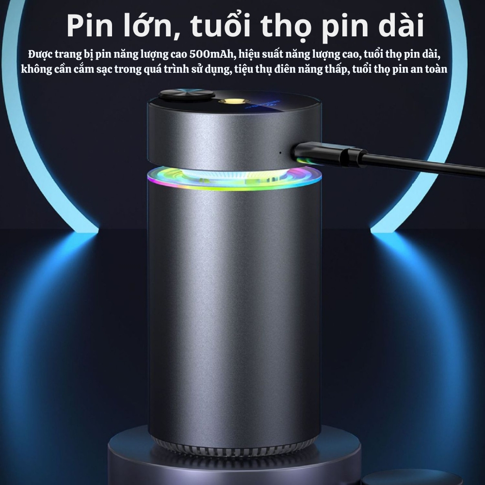 Máy khuếch tán tinh dầu ô tô xe hơi cao cấp, sạc pin, máy xông tinh dầu phun sương khử mùi ô tô, bàn làm việc phòng ngủ | BigBuy360 - bigbuy360.vn