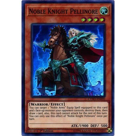 Noble Knight Pellinore - CYHO-EN090 - Super Rare 1st Edition [ GGSTORE ] [ Bài Yugioh Chính Hãng ]