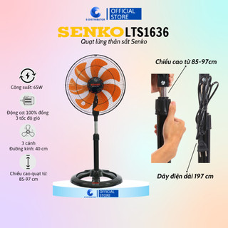 Quạt lửng thân sắt 7 cánh Senko LTS1636 - Giao Màu Ngẫu Nhiên - Hàng Chính Hãng