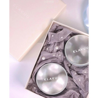 [Tặng Mặt Nạ] Phấn Nước Kiềm Dầu Klavuu Cushion - Blue Pearlsation Xám - Xanh 12g