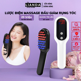 Lược massage chải tóc điện lianda không dây chăm sóc tóc suôn mượt tạo kiểu