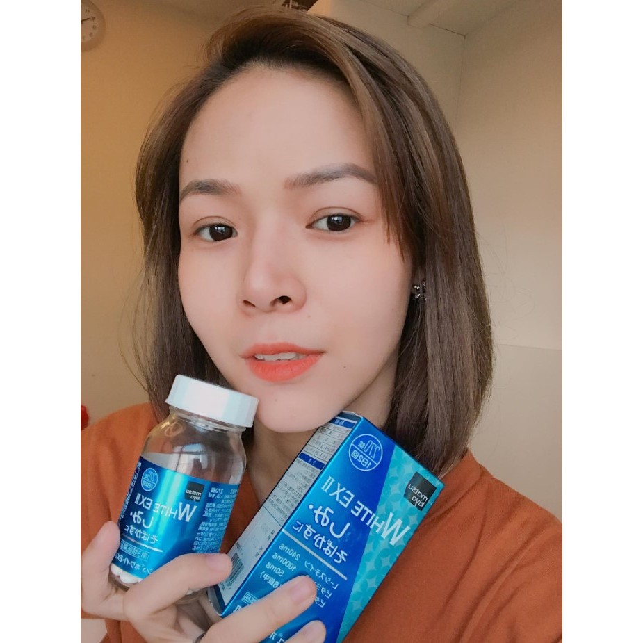 Viên uống trắng da , nám white ex II 180v