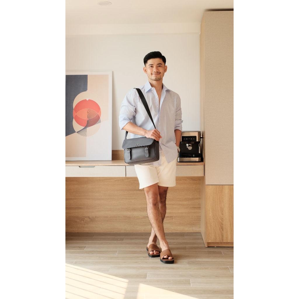 Túi nam đeo chéo CHÍNH HÃNG THƯƠNG HIỆU HIER Everyday Messenger Bag chống nước chống sốc nắp gập bảo hành 10 NĂM