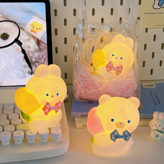 Đèn Ngủ Hoa Tulip Decor Cute Dễ Thương, Đèn Ngủ để Bàn, Đèn Ngủ Cute Trang Trí 3D Mini Hoạt Hình Cho Phòng Ngủ