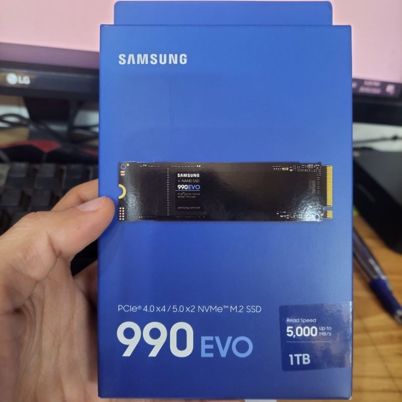 Ổ cứng SSD Samsung 990 EVO 1TB / 990 EVO 2TB PCIe 4.0 x4 / 5.0 x2 M.2 NVMe 2280 (MZ-V9E1T0B)