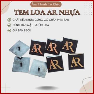 Tem loa ar nhựa cứng size nhỏ dán thùng loa, giá 1 đôi