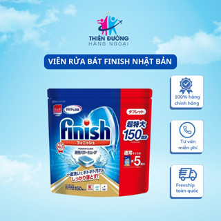 Viên rửa bát Finish cho máy rửa bát 150 viên, Viên rửa bát chuyên dụng dành cho máy rửa bát, viên rửa bát Nhật Bản