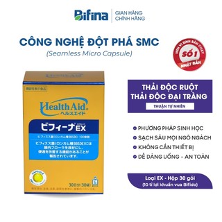 Men tiêu hóa Bifina Nhật bản - Hỗ trợ thải độc đại tràng, tăng đề kháng - Loại EX Hộp 30 gói