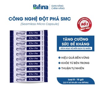 Tăng sức đề kháng - Men vi sinh Bifina Nhật Bản - Loại R - Lẻ 10 gói (không có hộp)