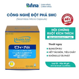 BIFINA NHẬT BẢN - Loại EX hộp 30 gói và 60 gói - Hội Chứng Ruột Kích Thích - Đau Đại Tràng Co Thắt