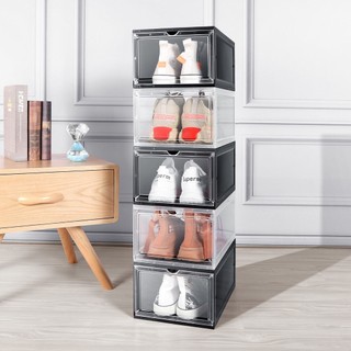 Hộp Đựng Giày Nhựa Cứng Cao Cấp Size Lớn Cửa Nam Châm Lắp Ráp Tiện Lợi [ Loại 1 ]