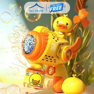 Súng bong bóng xà phòng kèm chong chóng quay gió, máy thổi bong bóng siêu cute, không bị rò rỉ nước - sky home