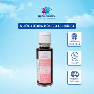 Nước tương hữu cơ Ofukuro 100ml, nước tương tách muối cho bé date 10/2024