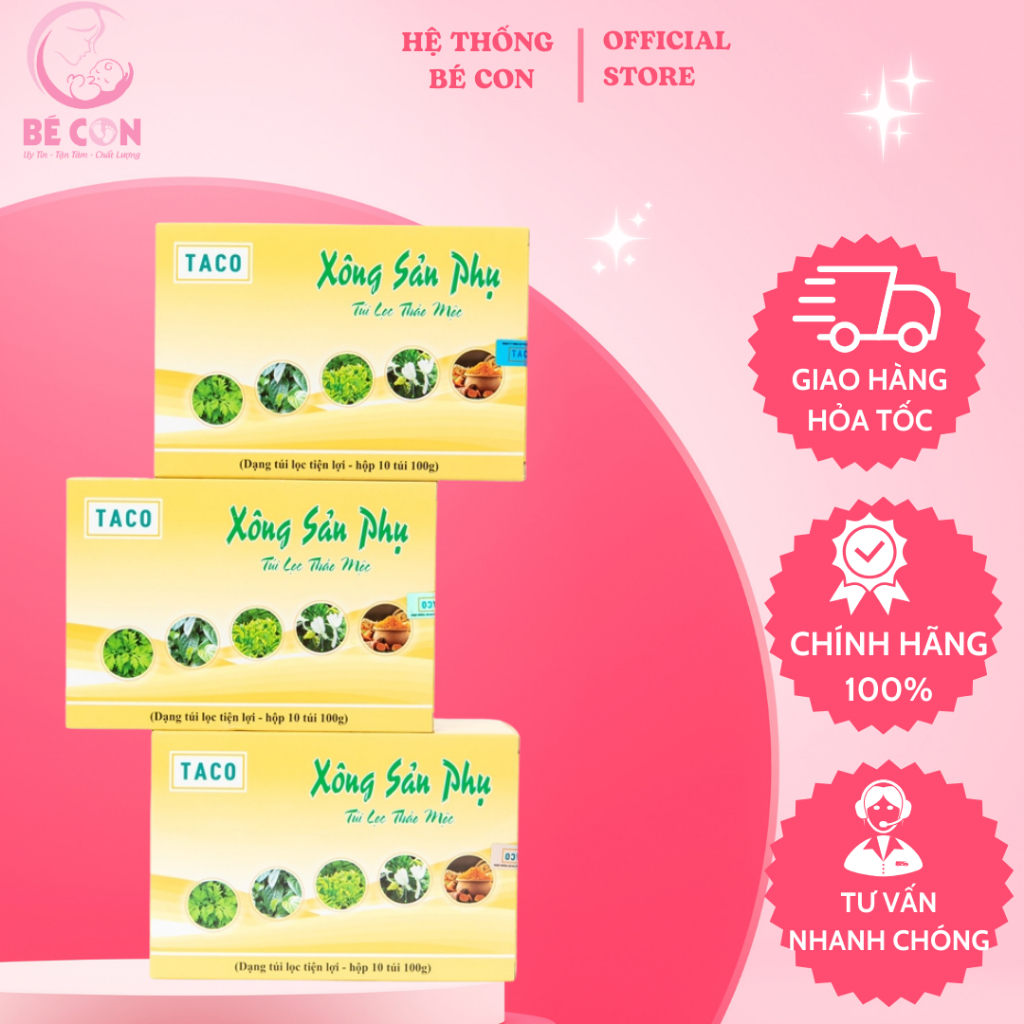 Xông sản phụ Taco cao cấp