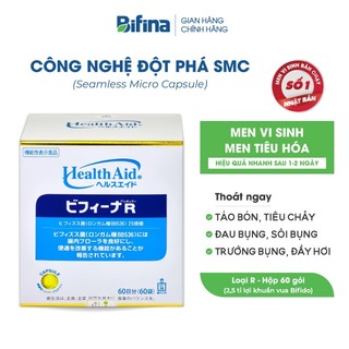 Men vi sinh Bifina Nhật Bản, Loại R 60 gói- Cải thiện tình trạng táo bón,tiêu chảy,đầy hơi