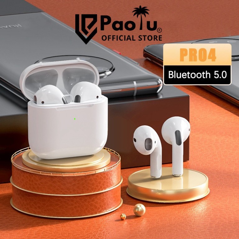 Tai nghe Bluetooth Nhét Tai Không Dây Air Pro 4 Chống Tiếng Ồn Có Micro Cho IOS Xiaomi Android Bảo Hành Lỗi Đổi Mới SP02