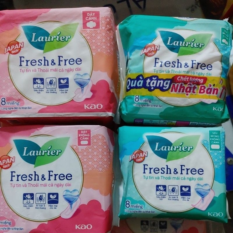 băng vệ sinh LAURIER FRESH &FREE