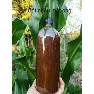 Nước cốt trái nhàu ngâm đường mật ong hoa cafe, đã lọc hạt chỉ lấy thịt nhàu và nước 500ml