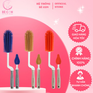 Bộ cọ bình sữa, núm ti Silicone Mother-K