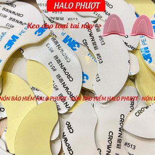 (1 Cặp) Keo dán Tai Mèo, Tai Gấu, Chong Chóng. Keo dán phụ kiện gắn nón bảo hiểm