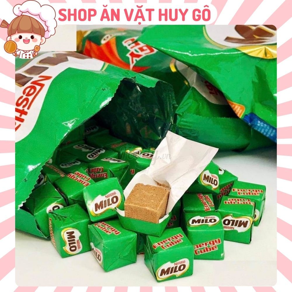 Kẹo Milo Cube cacao Nestle Thái Lan viên 2,75g, Viên Milo Cube hàng chính hãng