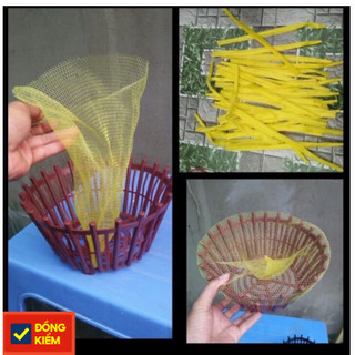 10 túi lưới lót chậu trồng lan