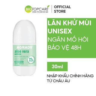 Lăn khử mùi Agrado lô hội Unisex 50ml