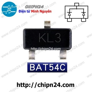 Diode schottky dán bat54c 200ma 30v