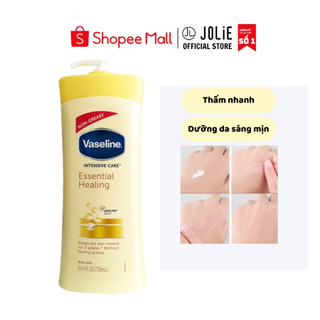 Sữa Dưỡng Thể Body Lotion Vaseline Intensive Care Essential Healing Màu Vàng Phục Hồi Da 725ml