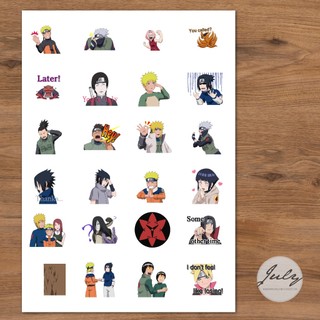 Bộ stickers khổ a4 - naruto