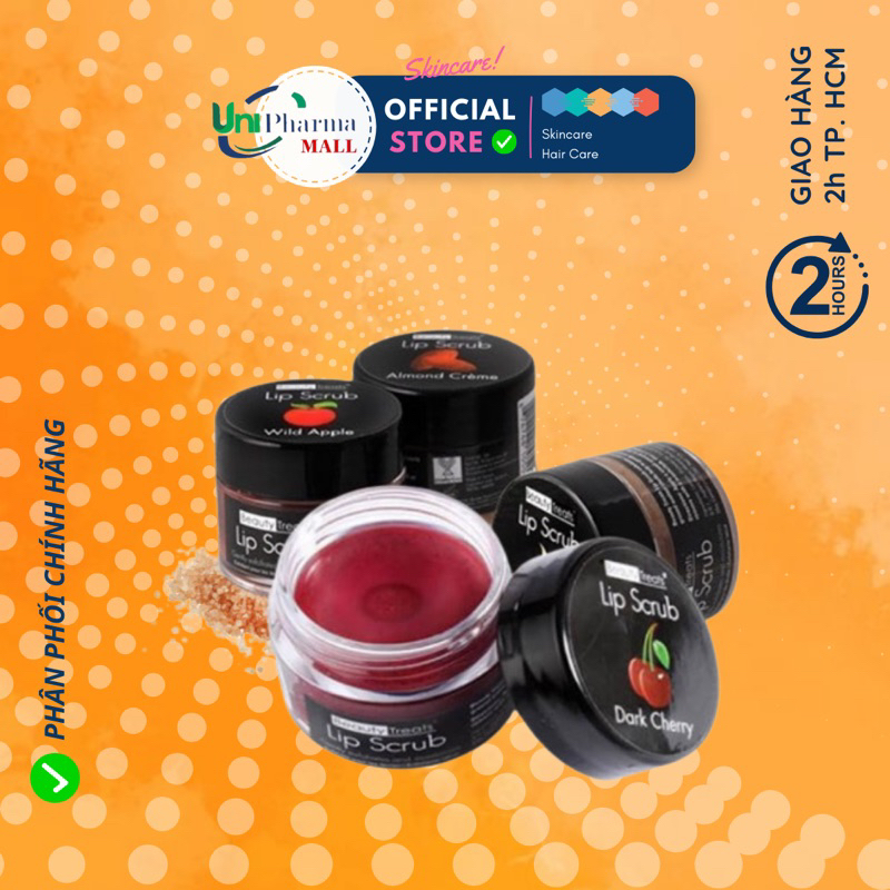 Tẩy Tế Bào Chết Môi Beauty Treats Lip Scrub 10gr Sạch Dịu Nhẹ – Tẩy Da Chết Môi Hồng Hào Tươi Tắn