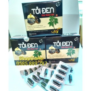 Tỏi Đen Sâm Ngọc Linh hộp 60 viên nang mềm bồi bổ cơ thể, giảm mỡ trong máu, bảo vệ tim mạch, chống laoc hóa da