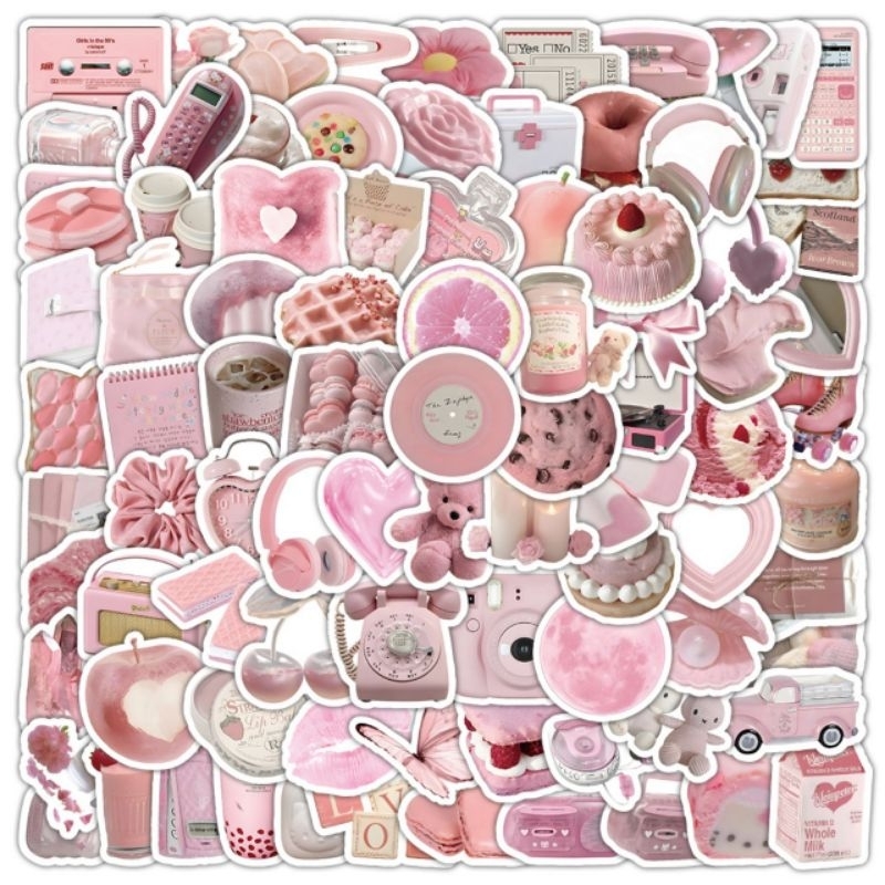 Set 50/100 miếng sticker hình dán chống nước