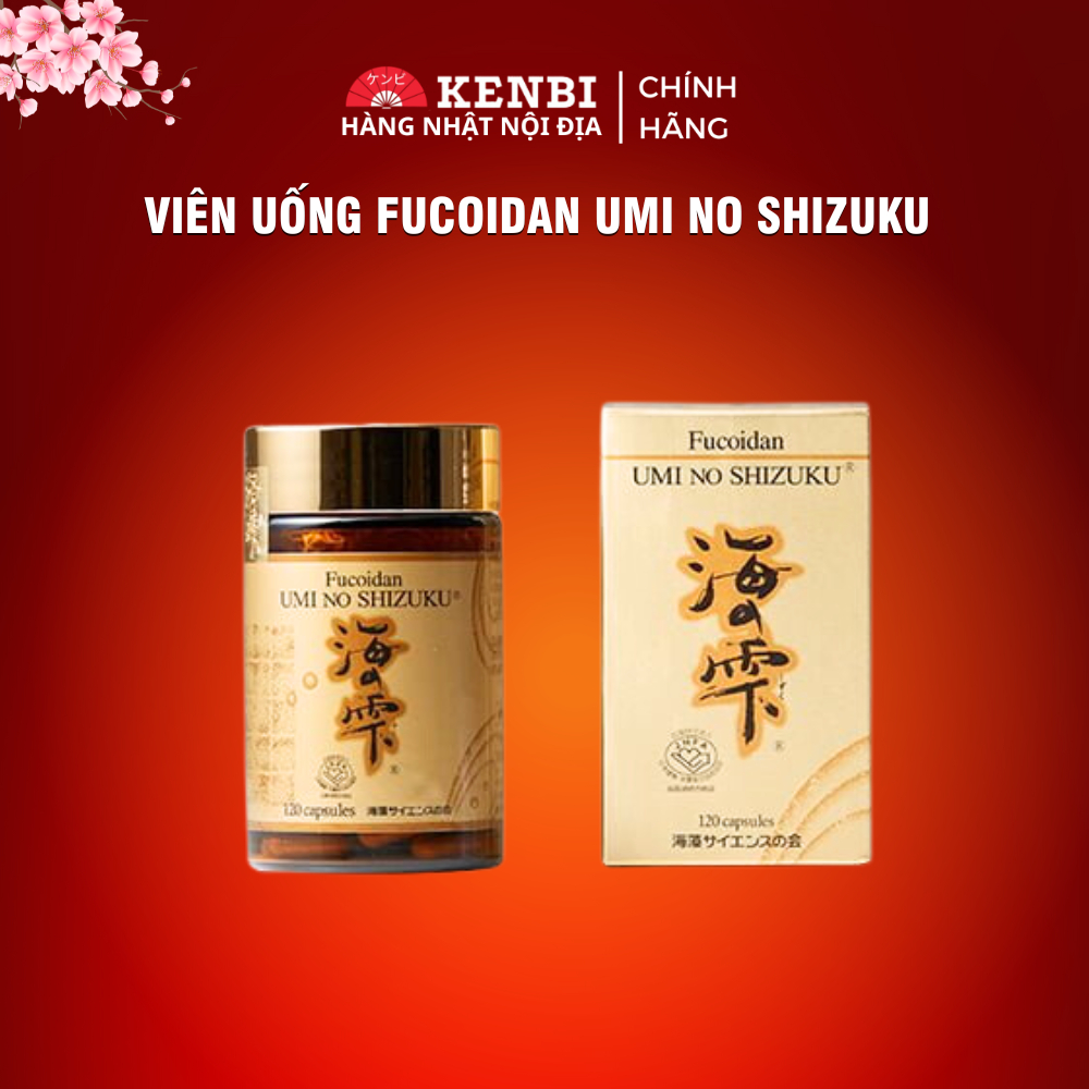 Fucoidan vàng UMI NO SHIZUKU Loại Viên Nang - Hàng nội địa Nhật Bản