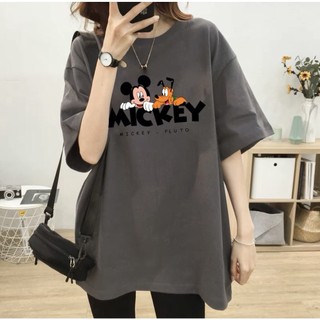 Áo thun MICKY VS CHÓ unisex nam nữ form rộng,thun cotton su 4 chiều co giãn tốt, thấm hút mồ hôi hiệu quả, áo đôi; nhóm