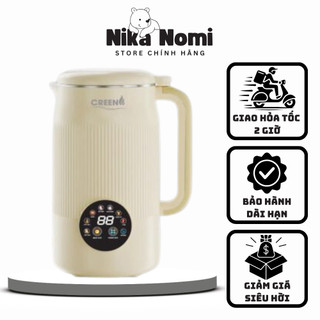 Máy làm sữa hạt creen cr - 1000 plus 1000ml, inox 304 an toàn cho người xử dụng - 8 chức năng xay nấu, bảo hành 12 tháng