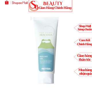 Tẩy da chết chiết xuất rau má pretty skin jeju cica peeling gel 150ml