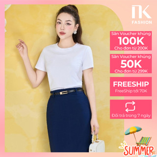 Áo Thun, Áo Phông Basic NK Fashion Công Sở Nữ Thiết Kế Cách Điệu, Thanh Lịch, Thoải Mái, Trẻ Trung NKAT2402002
