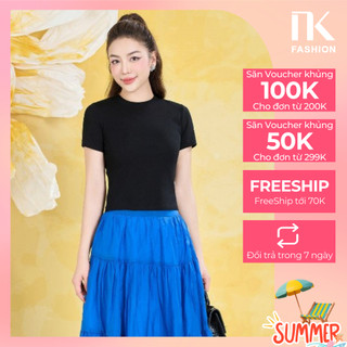 Áo Thun, Áo Phông Croptop NK Fashion Công Sở Nữ  Thiết Kế Cách Điệu Sang Trọng, Thanh Lịch Trẻ Trung, Mát NKAT2401001