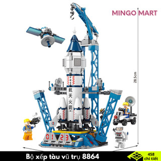 Đồ chơi lắp ráp phi hành gia-mô hình tàu vũ trụ cao cấp, đồ chơi lắp ghép mô hình thông minh cho bé