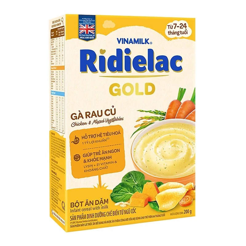 Bột ăn dặm Ridielac Gà rau củ 200g