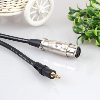 Dây Micro Canon Cái (XLR) Ra 3.5mm Dài 2.5m