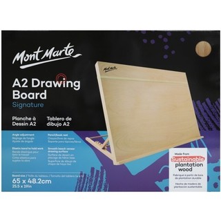 Bảng vẽ a2 để bàn gỗ sồi drawing board mont marte
