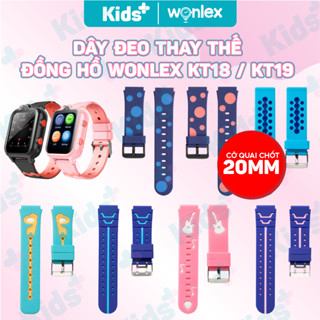 Dây đeo thay thế đồng hò thông minh Kidsplus Wonlex KT18, KT19 PRO...Chất liệu silicon cao cấp, chính hãng độ bền cao