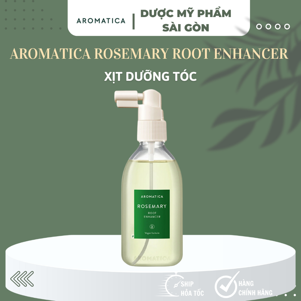 Xịt Dưỡng Tóc Aromatica Rosemary Root Enhancer 100ml